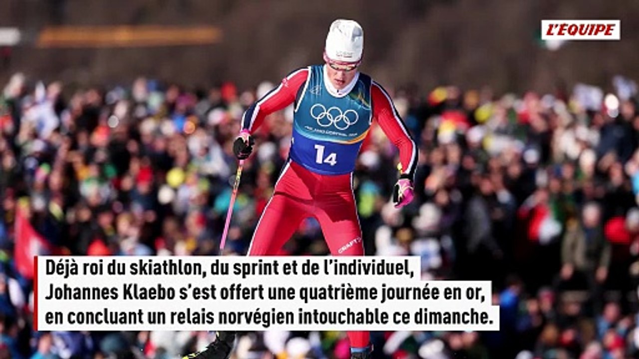 Encore sacré sur le relais, Johannes Klaebo est devenu l'athlète le plus titré de l'histoire des Jeux d'hiver - JO 2026 - Ski de fond
