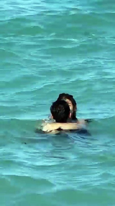 So glad she finally has a companion for the beach!!