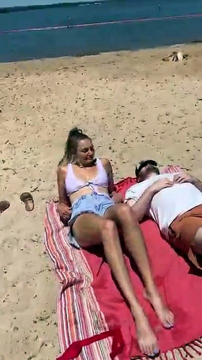 So glad she finally has a companion for the beach!!