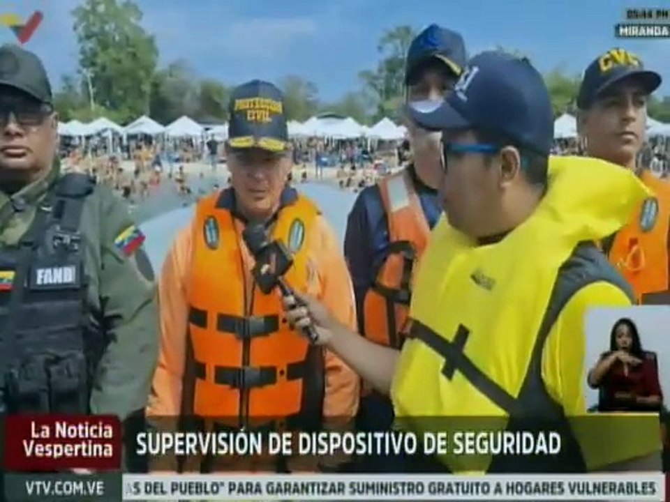 Funcionarios del edo. Miranda desplegados en las playas para la seguridad de los temporadistas