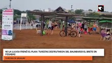 Ni la lluvia frenó el plan: turistas disfrutaron del Balneario El Brete en Posadas