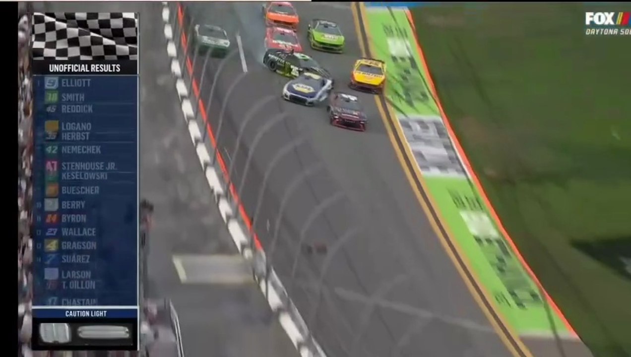 NASCAR Daytona 500 2026 Epic Finish Big Crash Reddick Win