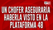 Un chofer aseguraría haber visto a Karen en la plataforma 48 de Retiro