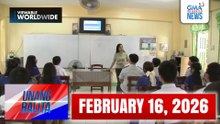 Unang Balita sa Unang Hirit: (Part 1) FEBRUARY 16, 2026 [HD]