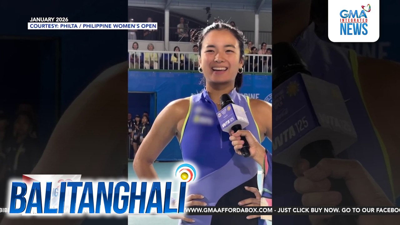 Ph tennis star Alex Eala, pasok sa round of 32 ng Dubai Tennis Championships | Balitanghali