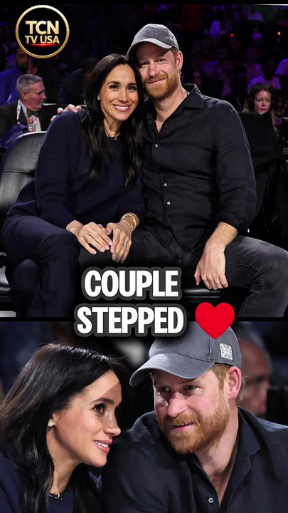 Prince Harry and meghan at the 75th NBA All-Star Game