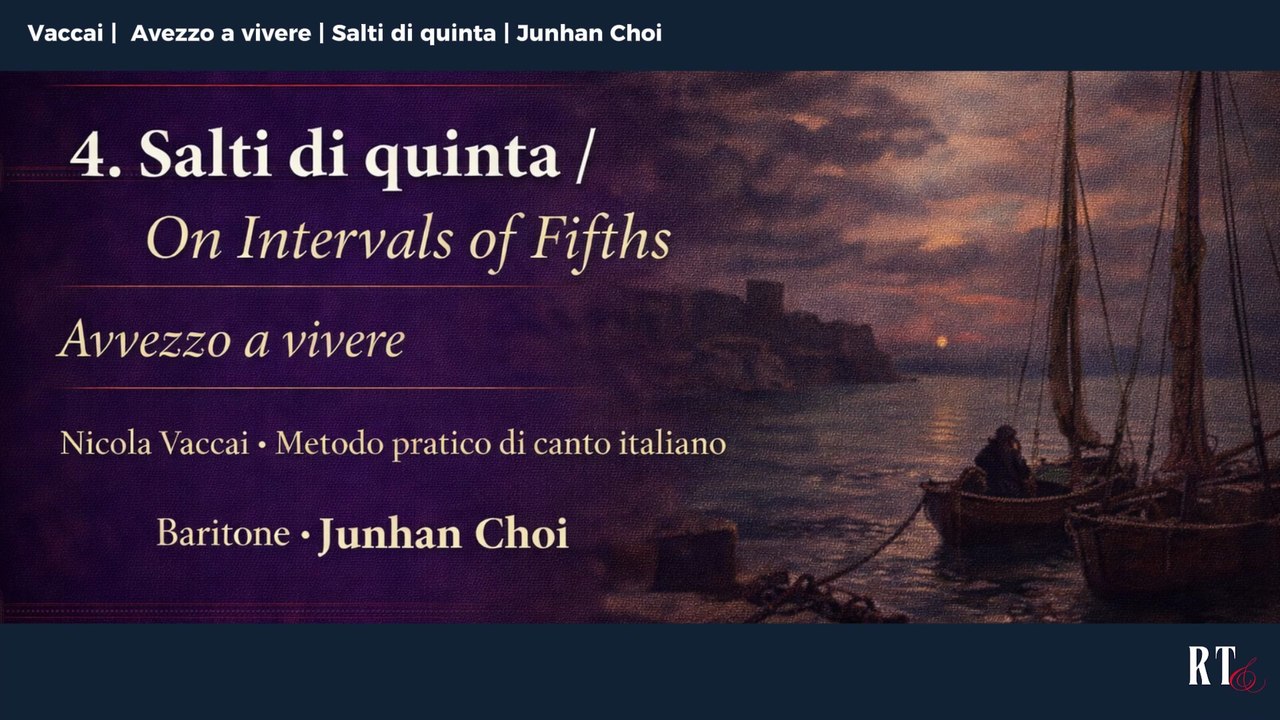 Avezzo a vivere ( Vaccai  | Salti di quinta)  Junhan Choi Baritone