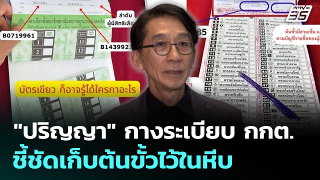 ปริญญา กางระเบียบ กกต. ชี้ชัดเก็บต้นขั้วไว้ในหีบ | เลือกตั้ง 2569 | เที่ยงทันข่าว | 16 ก.พ. 69