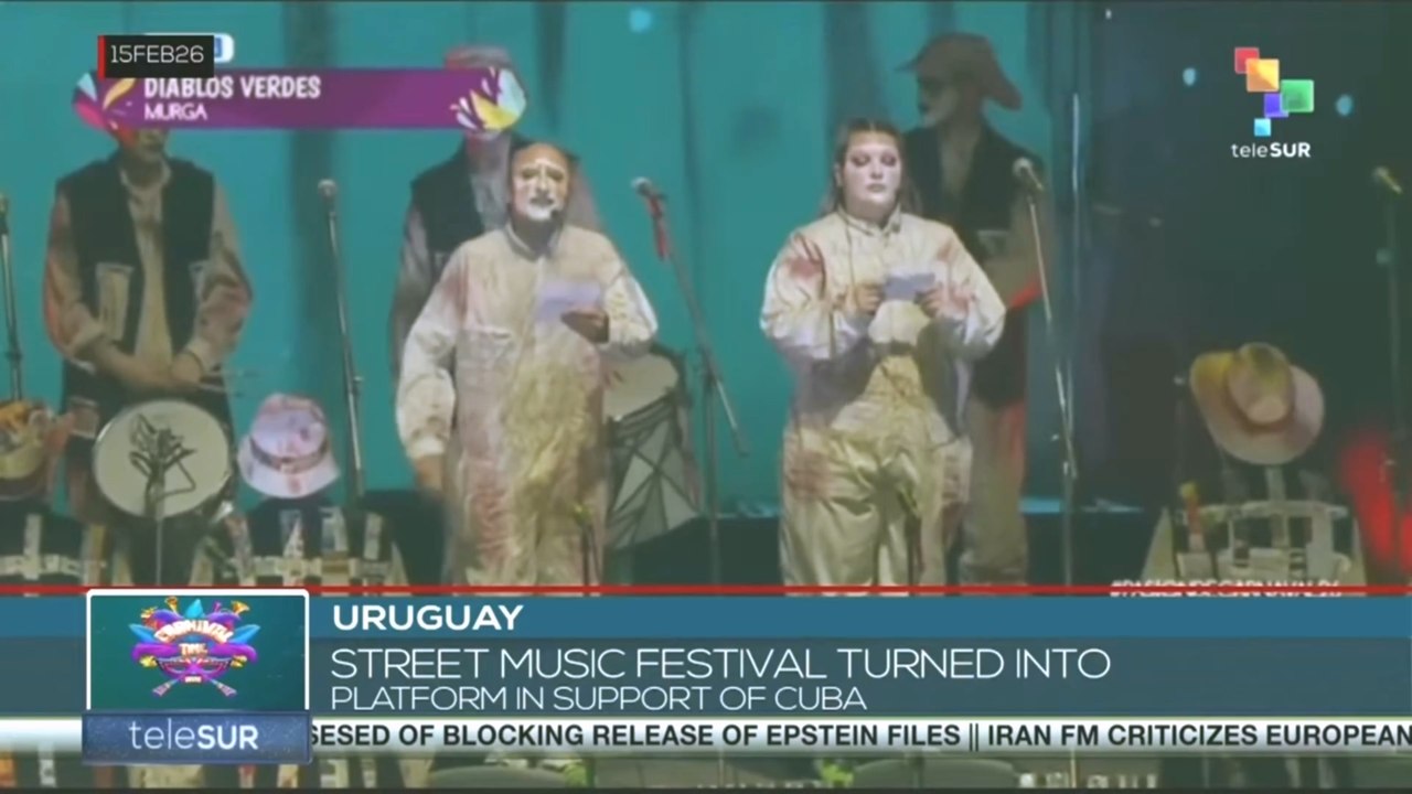 Uruguay, street music festival turned into political platform in support of Cuba