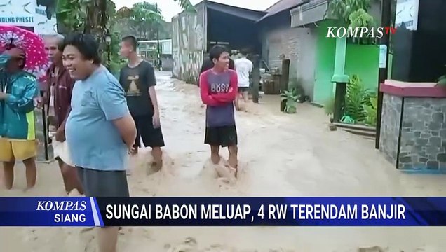 Banjir Imbas Luapan Sungai Babon di Semarang, Aktivitas Warga Terganggu | KOMPAS SIANG