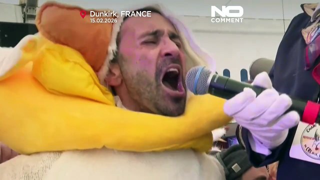 Η Γαλλία αναδεικνύει πρωταθλητή κραυγής γλάρου στο ιδιόρρυθμο καρναβάλι της Δουνκέρκης