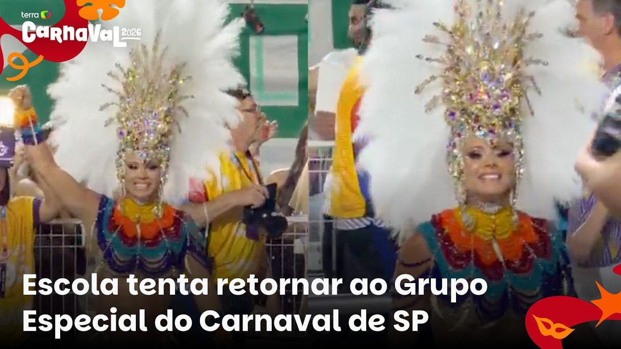 Viviane Araujo samba como rainha de bateria da Mancha Verde; veja o momento