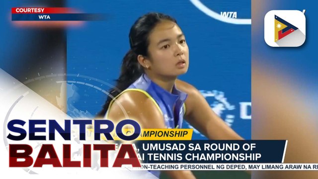 Alex Eala, umusad sa Round of 32 ng Dubai Tennis Championship