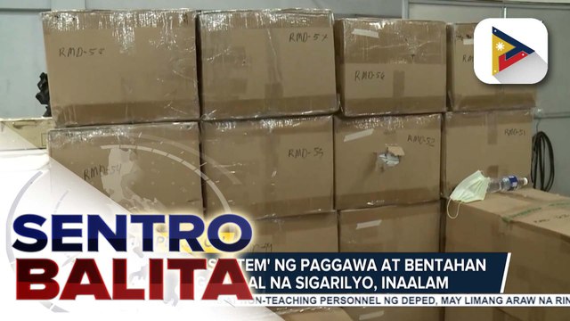 3 warehouses sa Pampanga na may ilegal na pagawaan ng sigarilyo, ininspeksyon ng DILG, PNP at BOC; DILG Sec. Remulla, may hinala na posibleng mayroong ‘Tobacco Lord’ | ulat ni Ryan Lesigues