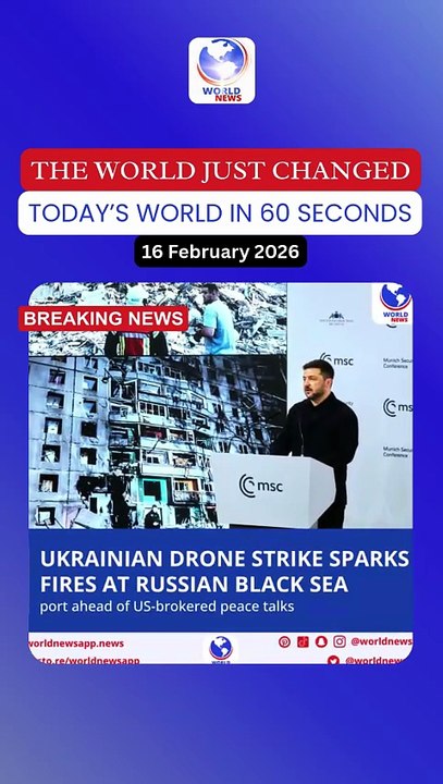 Ukrainian drone strike sparks fires at Russian Black Sea port ahead of US-brokered peace talks