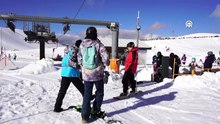 Davraz Kayak Merkezi'nde hafta sonu yoğunluğu: 24 bin ziyaretçi ağırladı
