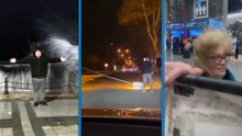 İstanbul'da fırtına nedeniyle bazı binaların çatısı uçtu, denizde dev dalgalar oluştu