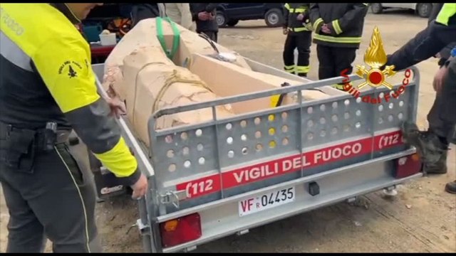 Niscemi, recuperata la croce caduta dopo la frana
