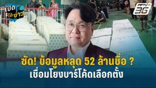 Highlight | ธนารัตน์ซัด! ข้อมูลหลุด 52 ล้านชื่อ ? เชื่อมโยงบาร์โค้ดเลือกตั้ง  | เปิดโต๊ะข่าว