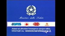 Pubblicità/Bumper anno 2004 2 Maggio RAI 1 - Campagna Donatori Di Sangue RAI 1
