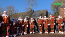 Villers-la-Ville: Un cortège de carnaval au pas de course sous les flocons la neige