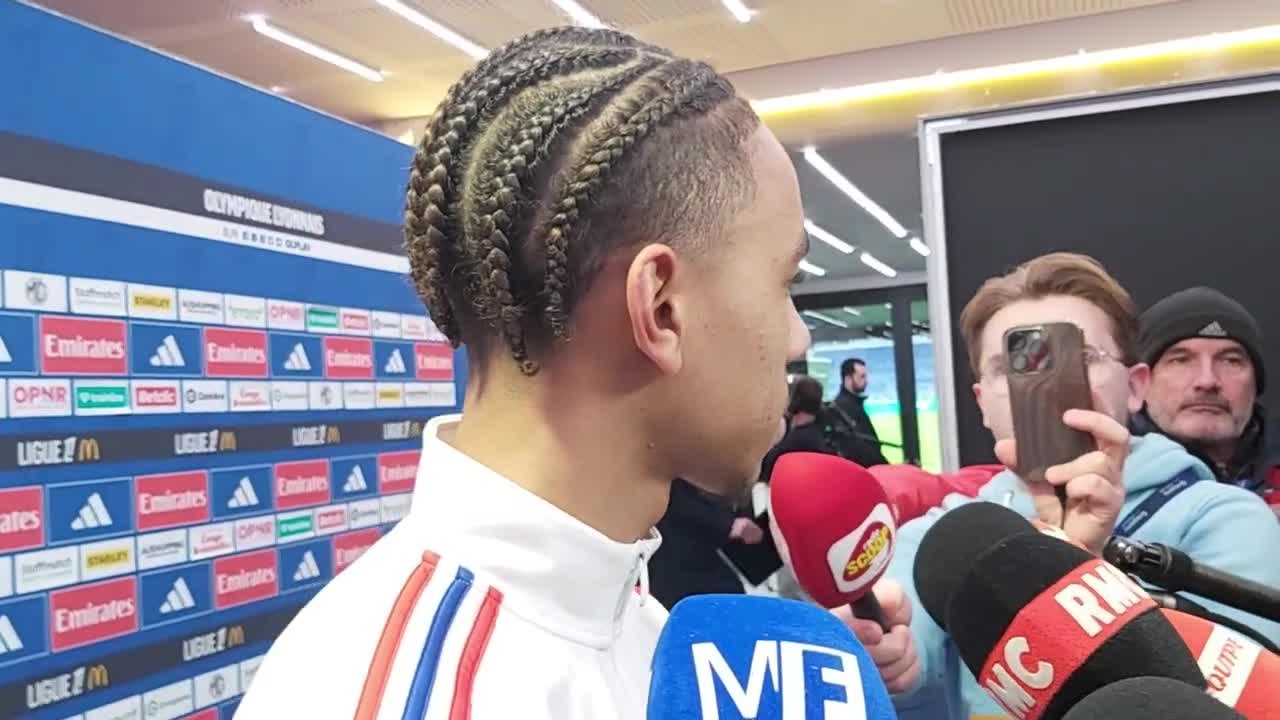 "On est une famille" les mots forts de Noah Nartey après la victoire de l'OL face à l'OGC Nice