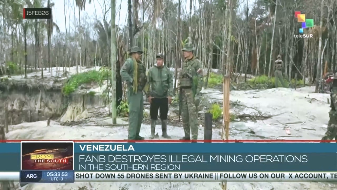 FANB destroyed illegal mining operations in the southern region