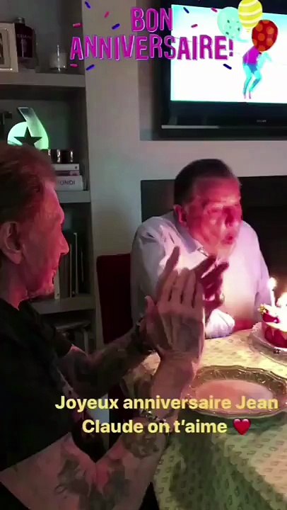 2017 – Johnny Hallyday – Johnny fête l’anniversaire de Jean-Claude Camus (29 octobre)