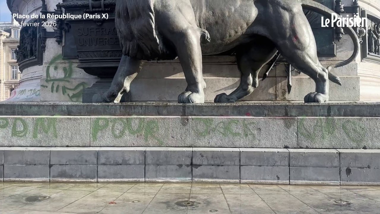 Des croix gammées et des tags antisémites inscrits place de la République
