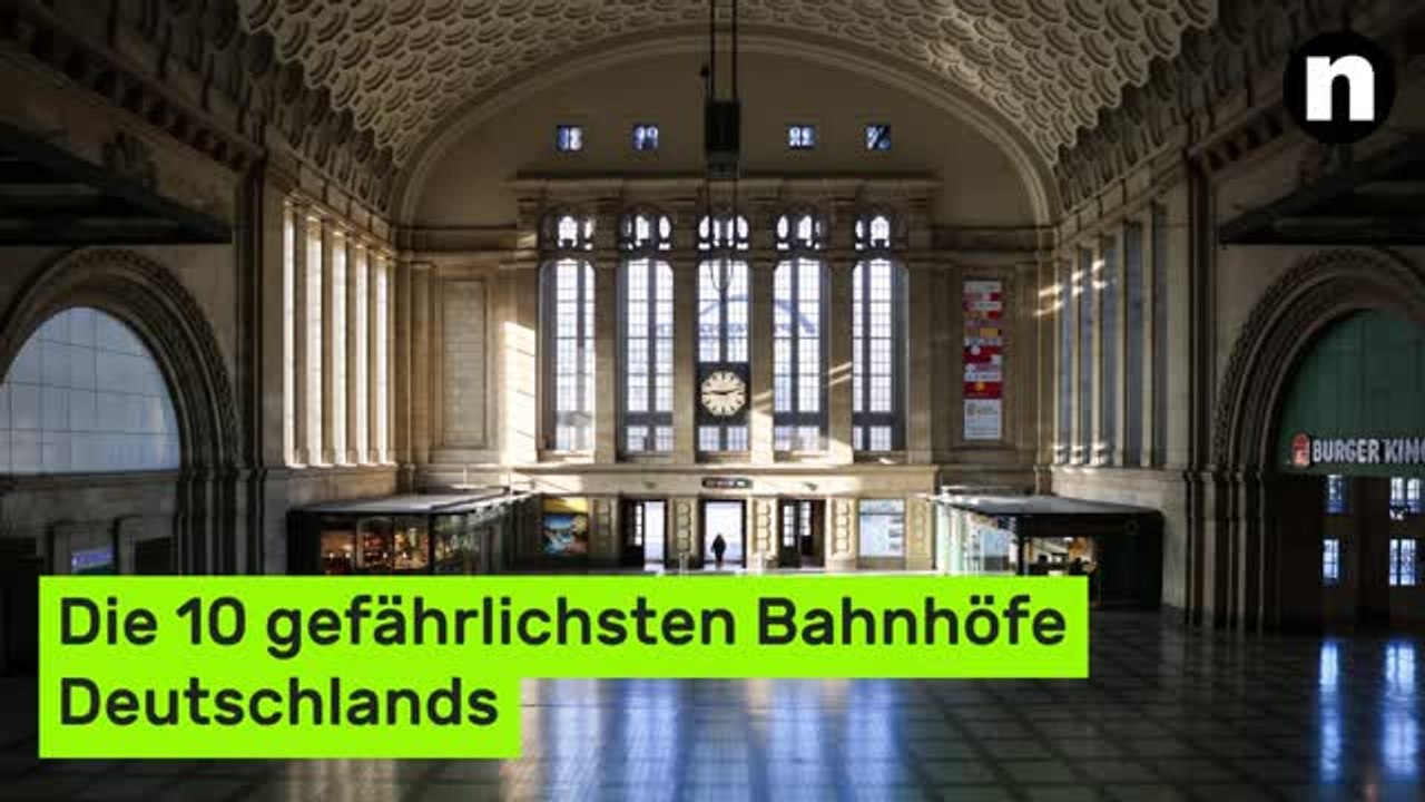 Anzahl der Gewaltdelikte steigt: Messerattacken und Co. - die 10 gefährlichsten Bahnhöfe Deutschlands