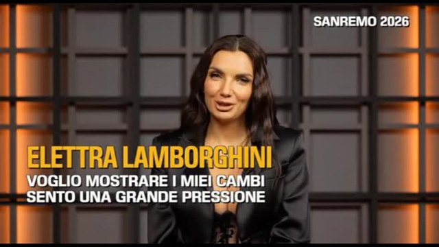 Sanremo, Elettra Lamborghini: quest'anno sento una grande pressione