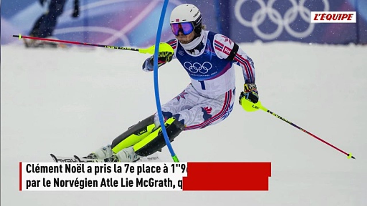 Clément Noël 7e à une seconde du podium après la première manche du slalom, Paco Rassat est sorti - Jeux Olympiques - Ski alpin (H)