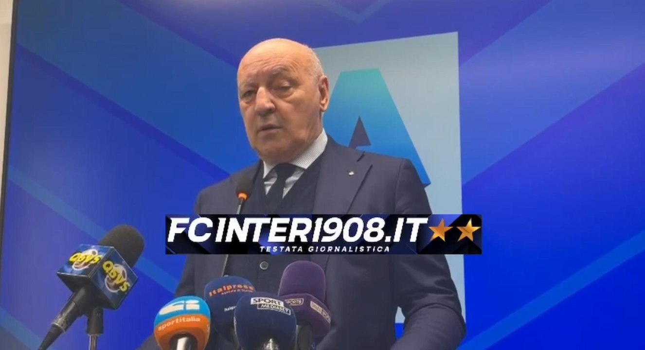 VIDEO FCIN1908 / Marotta: "Bastoni, gogna ingiusta. Perso scudetto per errore arbitro"
