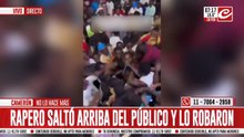 Rapero se arrojó a su público... ¡y le terminaron robando absolutamente todo!