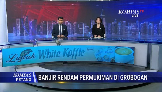 Luapan Sungai Glugu Rendam Permukiman di Purwodadi Grobogan | KOMPAS PETANG