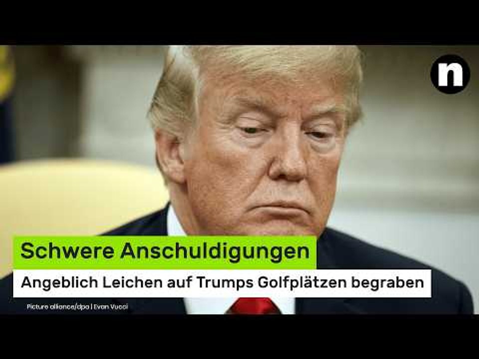Epstein-Enthüllungen: Schwere Anschuldigungen - angeblich Leichen auf Trumps Golfplätzen begraben