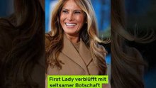Melania Trump: First Lady verblüfft mit seltsamer Botschaft bei Militärbesuch