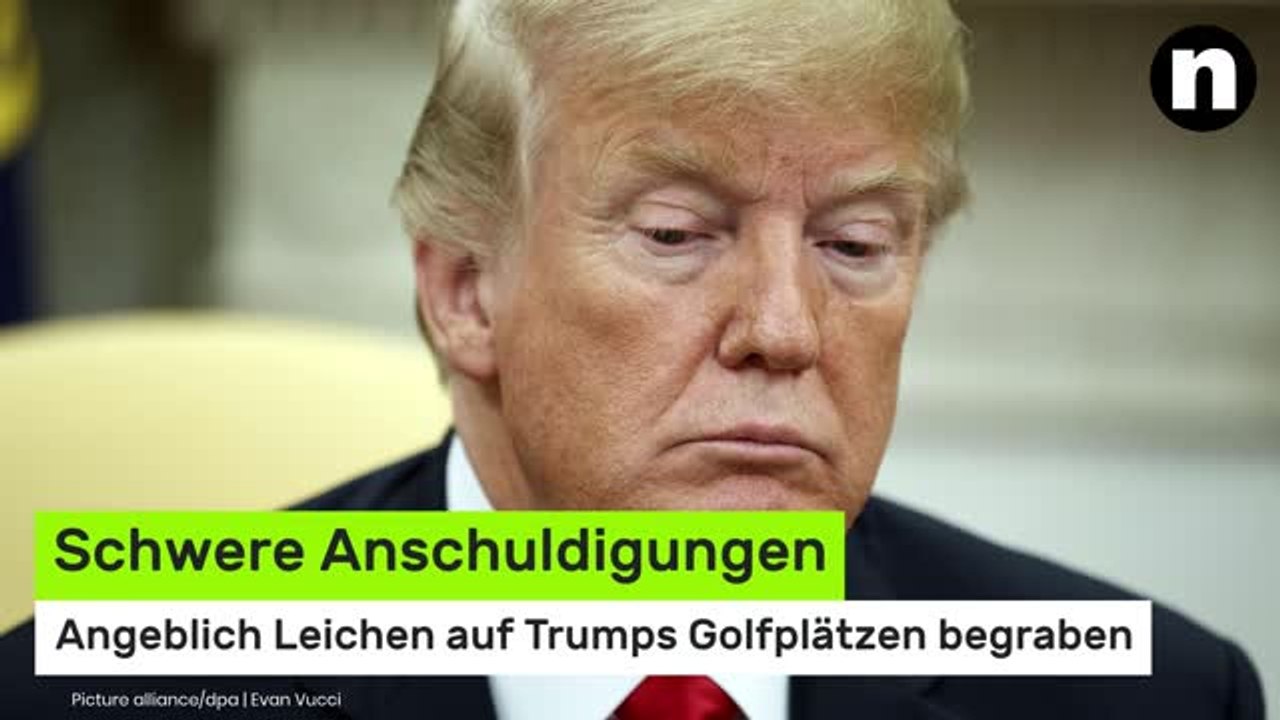 Epstein-Enthüllungen: Schwere Anschuldigungen - angeblich Leichen auf Trumps Golfplätzen begraben