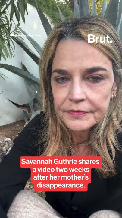Savannah Guthrie speaks out two weeks after her mom's kidnapping.