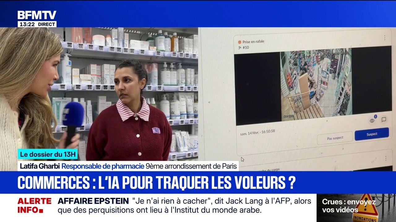 LE DOSSIER DU 13H - Bientôt des caméras de surveillance dopées à l'IA pour détecter les vols?