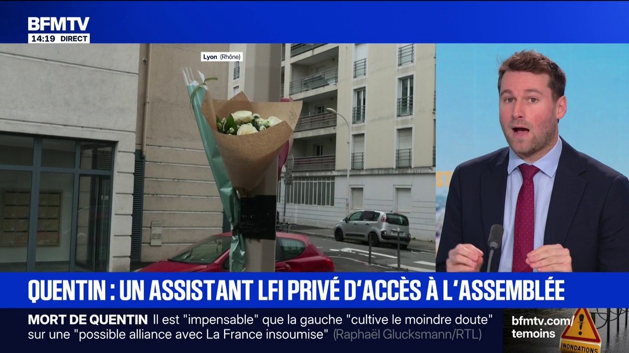 Mort de Quentin: l'accès à l'Assemblée suspendu pour l'assistant parlementaire du député LFI Raphaël Arnault