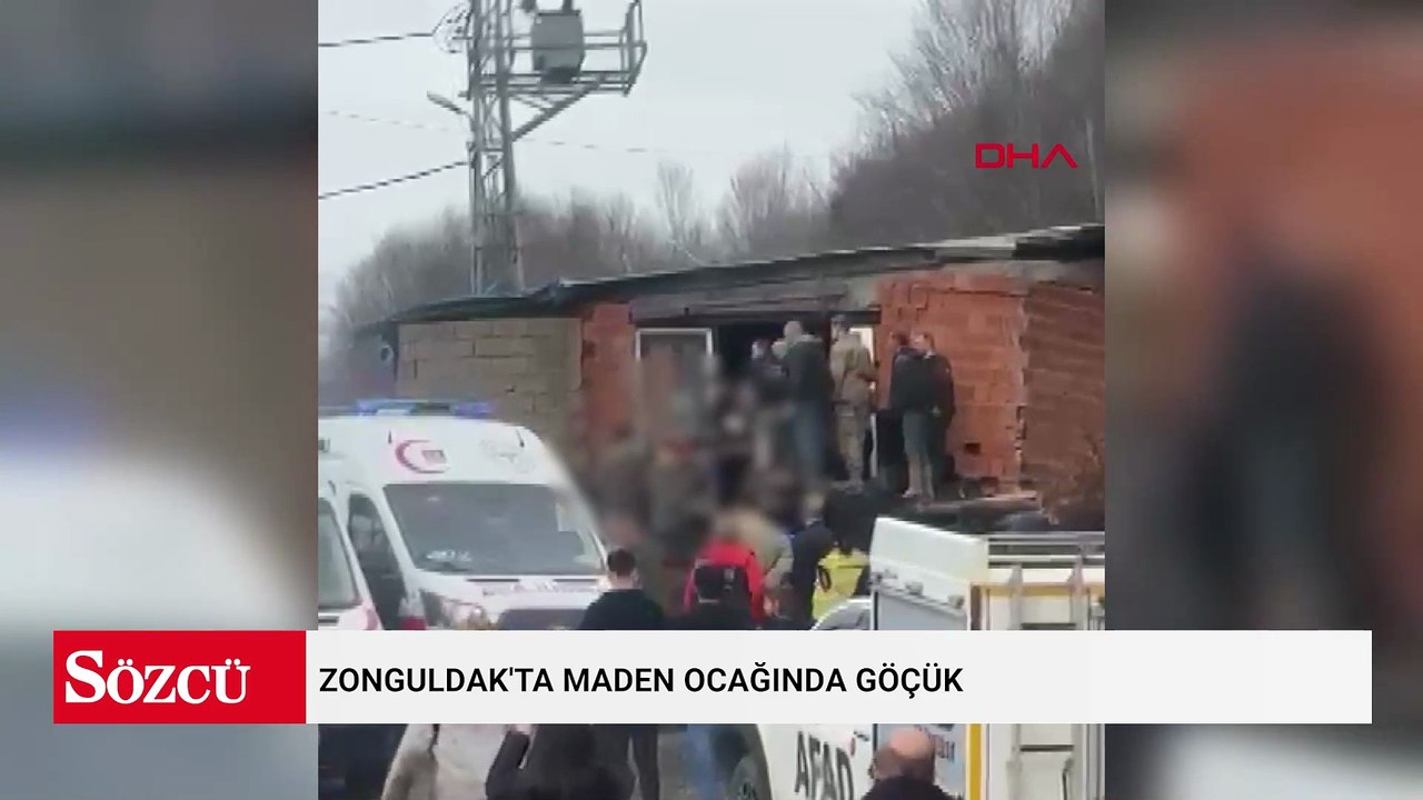 Zonguldak'ta maden ocağında göçük ;1 işçi kurtarıldı 2'ncisi için çalışmalar sürüyor