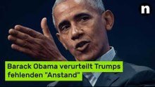 Rassistisches Video: Schweigen gebrochen - Barack Obama verurteilt Trumps fehlenden "Anstand"