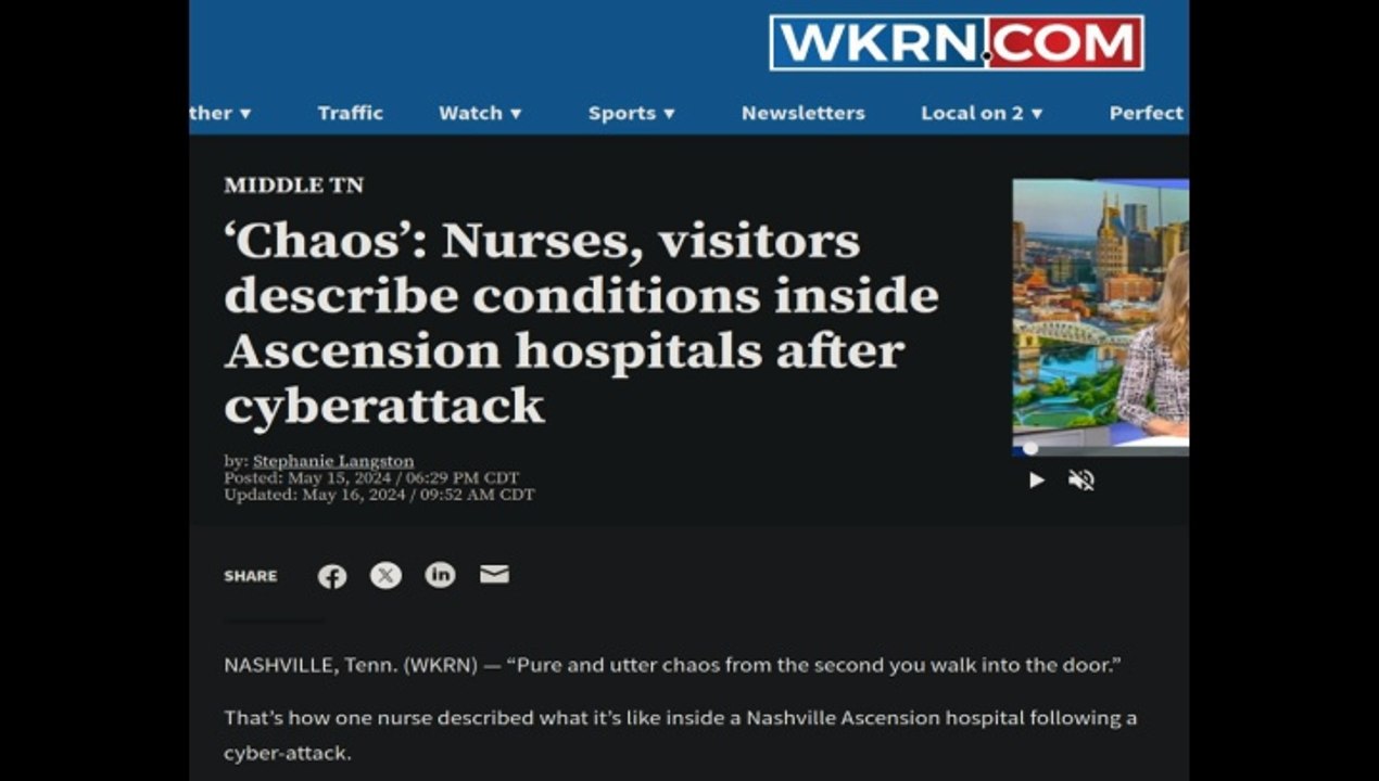 Ascension's Scammer Safe Spaces Turn Into "Chaos" - Cyberattack Aftermath