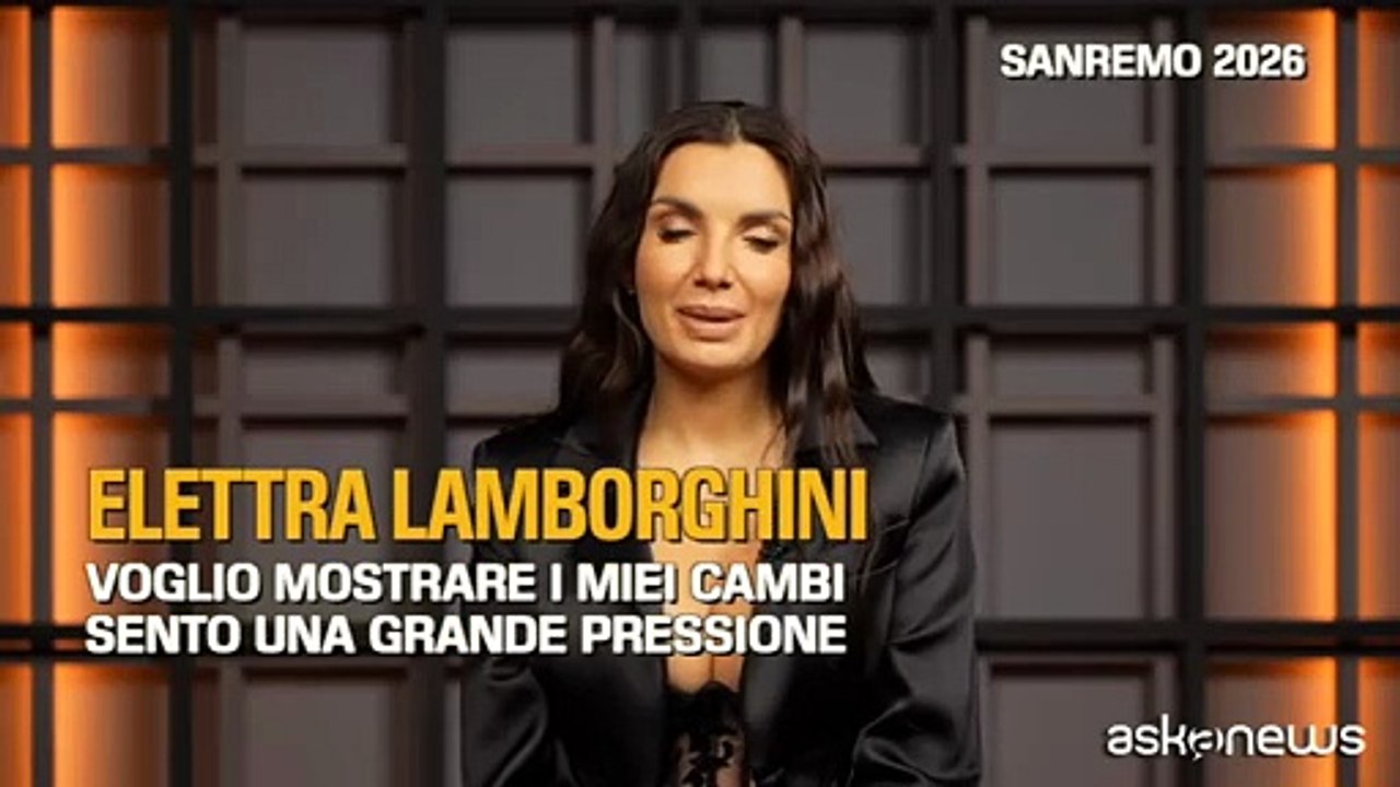 Elettra Lamborghini a Sanremo 2026: «Con il mio inno al divertimento vorrei far ballare tutti»
