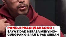 Pandji Pragiwaksono: Saya tidak pernah merasa menyinggung Pak Gibran dan Pak Gibran tidak merasa tersinggung juga