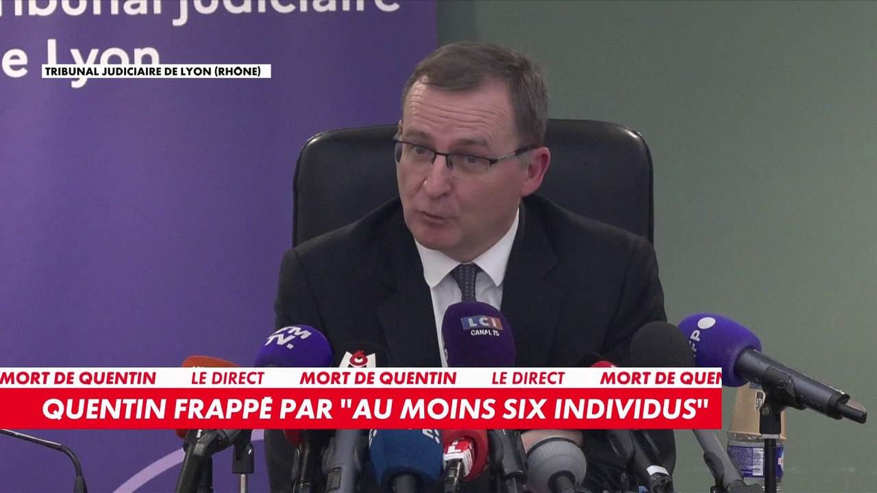 La conférence de presse de Thierry Dran, procureur de la République de Lyon, sur la mort de Quentin