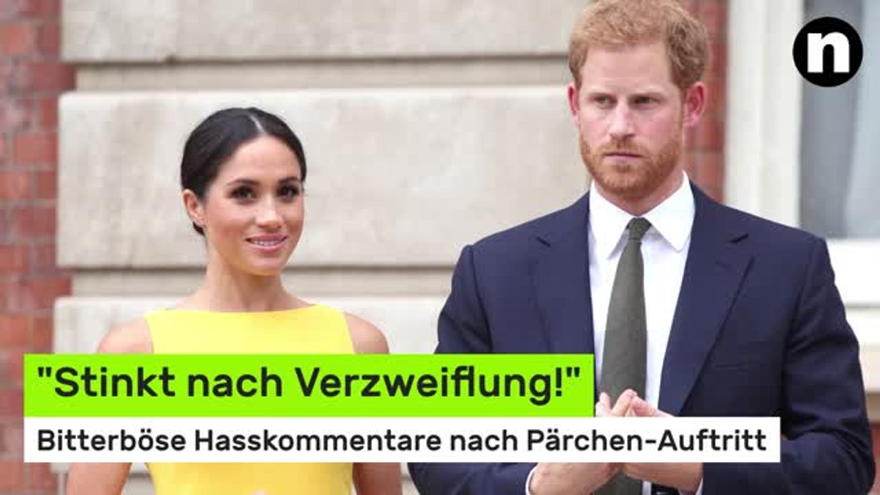 Meghan Markle und Prinz Harry: 'Stinkt nach Verzweiflung!' Bitterböse Hasskommentare nach Pärchen-Auftritt