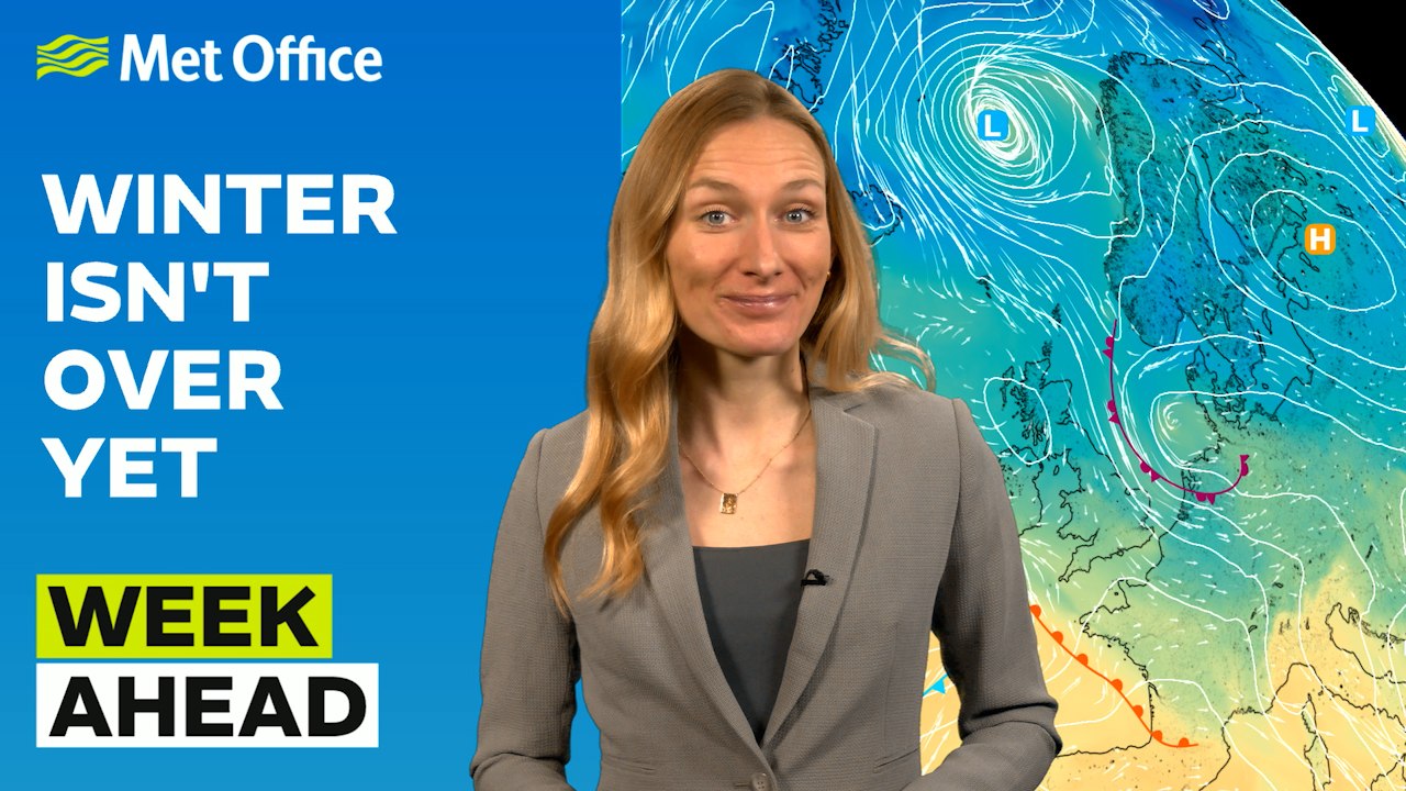 Week Ahead 16/02/2026– Snow midweek – Met Office weather forecast UK 