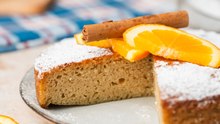 Bizcocho de naranja sin gluten ni azúcar